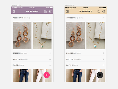 Pureple Closet Organizer Outfit Planner By Ismael On Dribbble