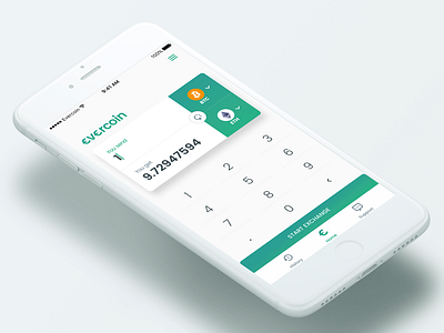 Evercoin Cryptocurrency Exchange iOS App