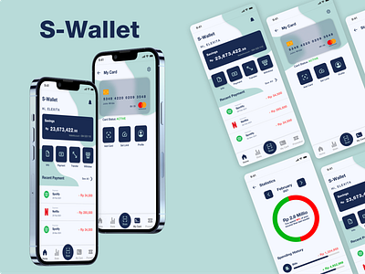 S-Wallet App app design illustration logo ui uiux ux wallet