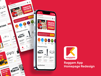 Raggam - Online Rental Platform app branding design graphic design illustration logo minimal ui ux vector