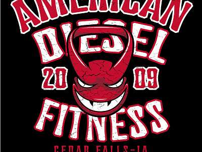 Fitness 1 canadatype crossfit fitness illustrator live text slinger template