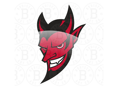 Devils 2 for sale logo mascot open license screenwriting sports spot colors vector