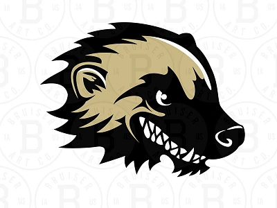 Wolverine1 for sale illustrator logo mascot open license screen print sports spot color wolverine