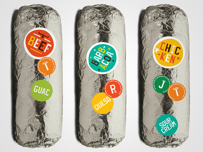 Go Loco Burrito Stickers