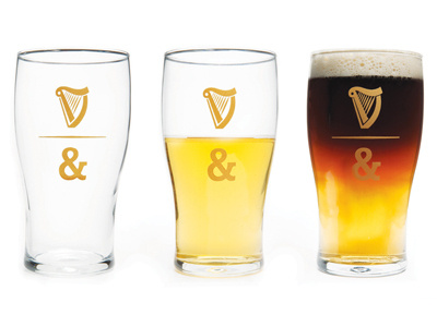 Guinness Glassware bar beer branding glassware logo