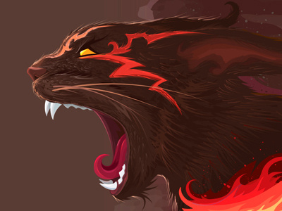 Devil's Cat adobe illustrator cat devils cat hell illustration vector