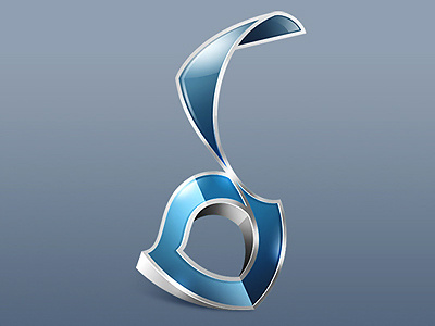 Logotype for «Biopack» version 1 glass logo photoshop