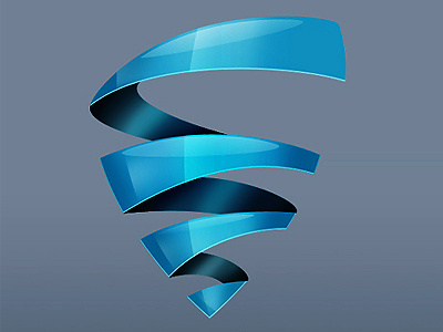 Logotype for «Biopack» version 2 glass logo photoshop