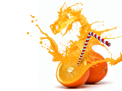 Orange Dragon illustration photoshop