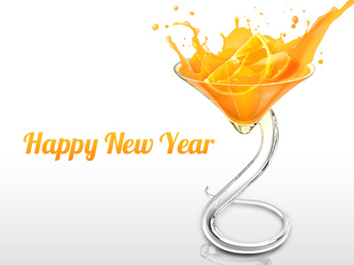 Orange Сocktail cocktail illustration new year orange photoshop