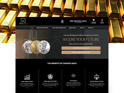 Gold dealer website design