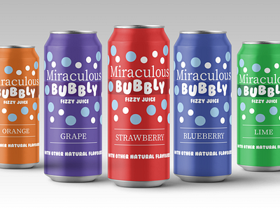 Miraculous Bubbly Fizzy Drink (Package and Marketing Design)