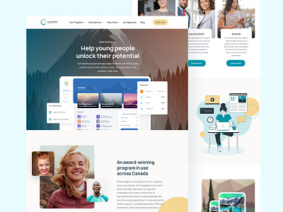 CINIM app branding branding agency design illustration interactive ui website