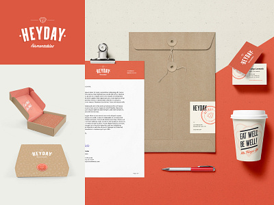 Heyday branding branding agency business card design