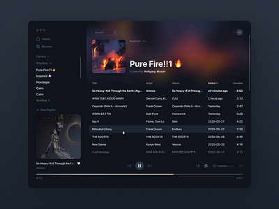 Music Player - Desktop App