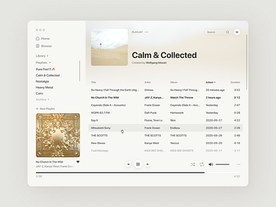 Music Player — Light Mode