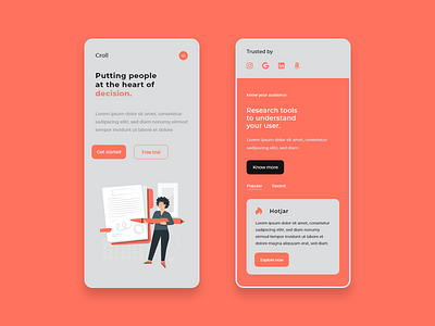 Mobile App UI Design Concept app design design ios ui landing page mobile app ui mobile app ui design ui ui design ui ux user experience design user interface design ux