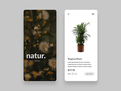 Plant Shop UI Design Mobile App android app design app design app uiux branding design e commerce app ios ui mobile app ui mobile app ui design shop design ui ui design ui ux user experience design ux