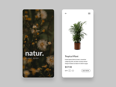 Plant Shop UI Design Mobile App