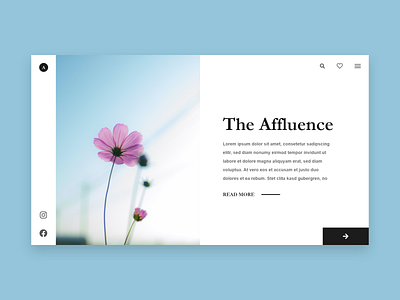 Minimal Landing Page Web Design Concept