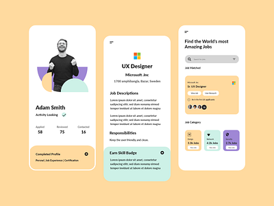 Job Finder App UI Design Concept