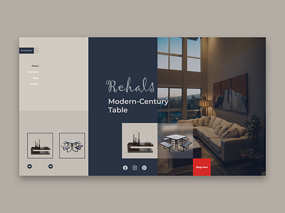Website Homepage UI Design Concept