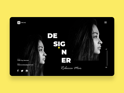 Portfolio Website UI Design Concept