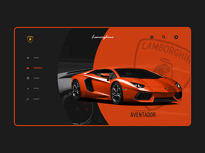 Lamborghini Website UI Design Concept