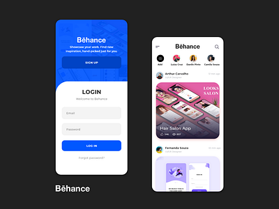 Behance Mobile App UI Design