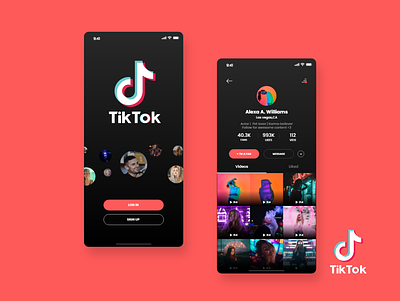 Tiktok Mobile App UI Design designs, themes, templates and downloadable ...