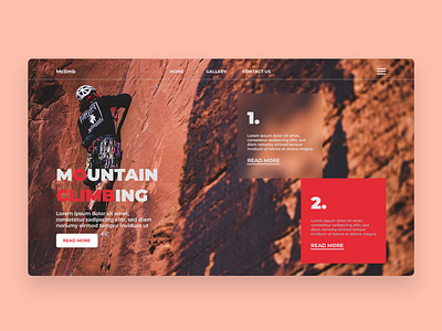 Trekking Website UI Design Concept