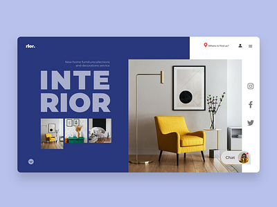 Interior Website UI design Concept