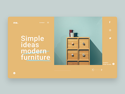 Furniture Website UI design Concept