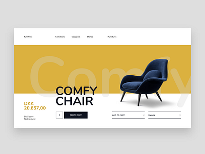 Furniture Website Design Concept furniture template design furniture website design ui ui design ui ux user interface design website concept website design