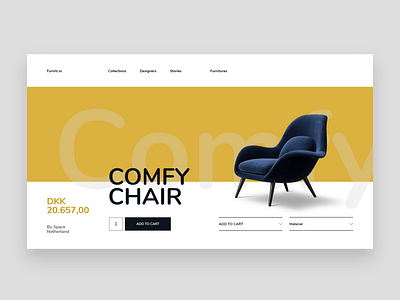 Furniture Website Design Concept