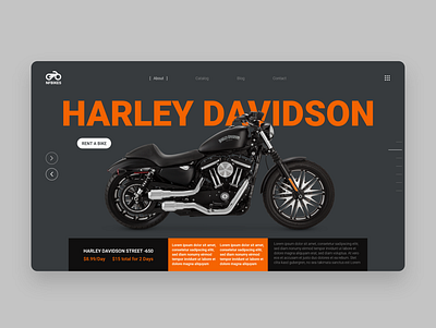 Harley Davidson Website Design Concept landing page ui ui design ui ux user interface design website concept website design website redesign