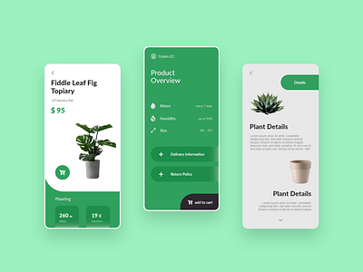 Plant Shop App UI  Design Concept
