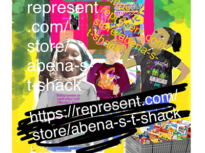 Abena's T Shack Advert ad flyer cool diverse funky t t shirt website