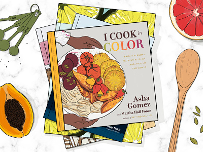 Fall Cookbooks cookbook cooking food grapefruit illustration kitchen papaya