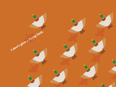 Flying Duck ducks fucks graphic design illustration vector