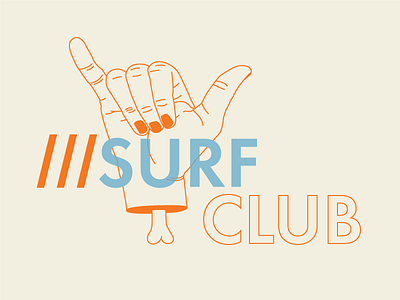 Surf Club club hand surf surf club surfin usa vector