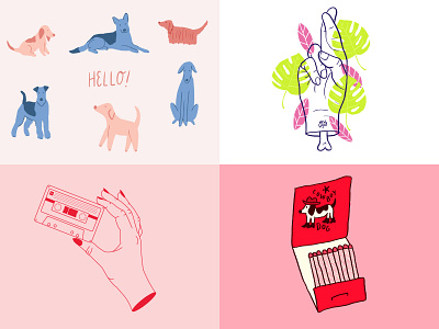 2018 - dogs, pink and hands