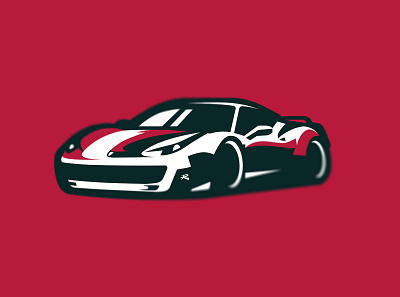 Ferrari 458 #1 car design esport illustration logo sport sport logo team youtube video