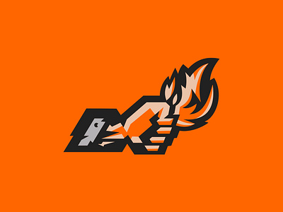 "Winning Fire" branding design esport logo orange sport sport logo team vector