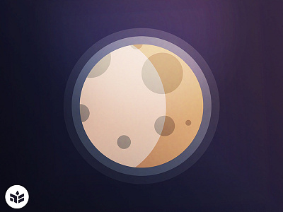 Pluto flat icon planet pluto