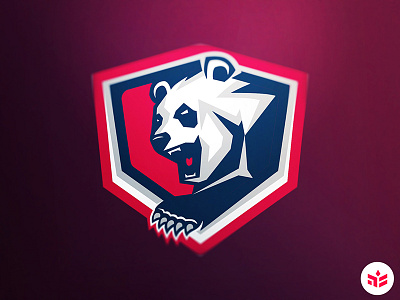 Panda esport logo panda sport logo team