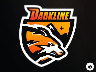 Darkline darkline esport fox logo sport sport logo team