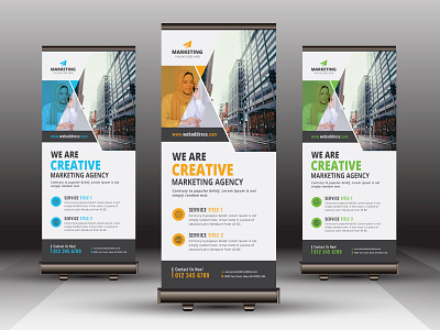 Creative Business Roll Up Banner advertisement