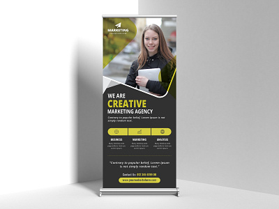 Corporate Roll Up Banner advertisement