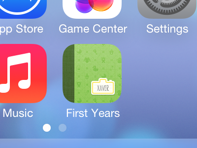 iOS 7 App Icon for First Years